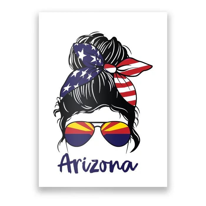 Arizona Girl Arizona Flag State Girlfriend Poster