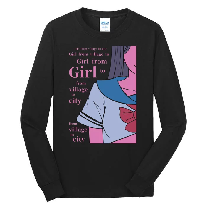 Anime Girl Tall Long Sleeve T-Shirt