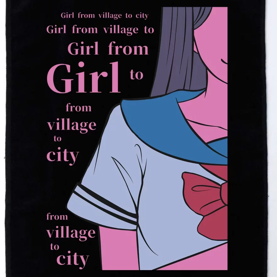 Anime Girl Platinum Collection Golf Towel