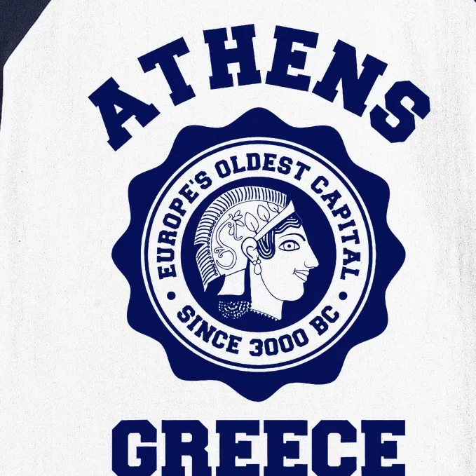 Athens Greece Athena From Ancient Greek Baseball Sleeve Shirt