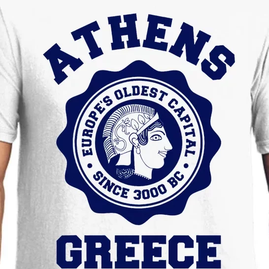 Athens Greece Athena From Ancient Greek Pajama Set