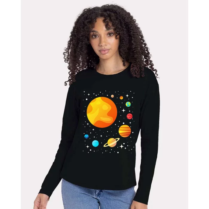 Astronomy Galaxy Astronomer Science Fan Womens Cotton Relaxed Long Sleeve T-Shirt