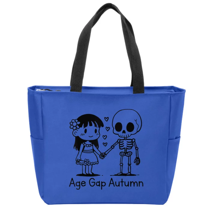 Age Gap Autumn Ghost Zip Tote Bag