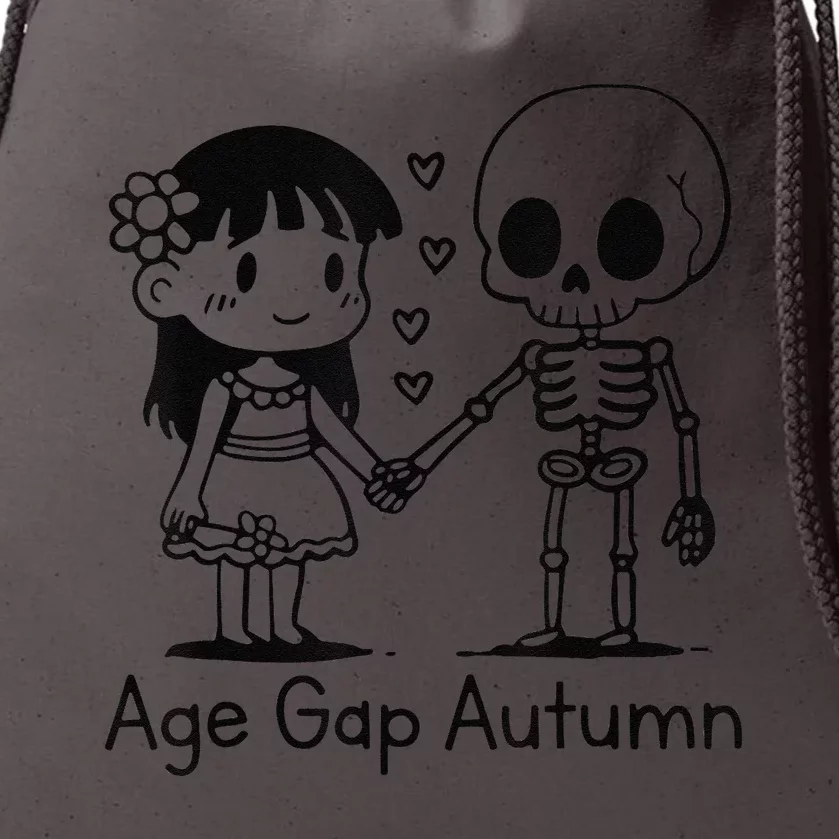 Age Gap Autumn Ghost Drawstring Bag