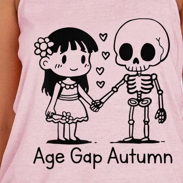 Age Gap Autumn Ghost Women's Knotted Racerback Tank