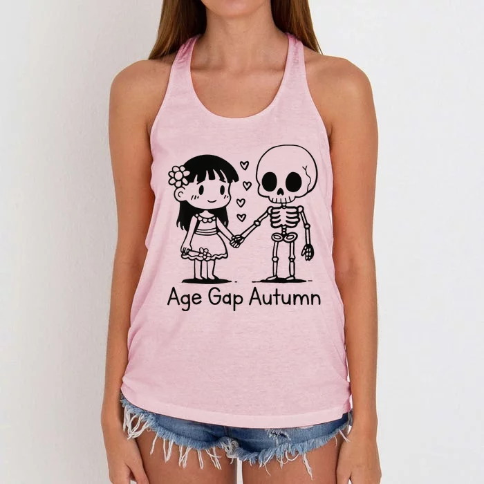 Age Gap Autumn Ghost Women's Knotted Racerback Tank