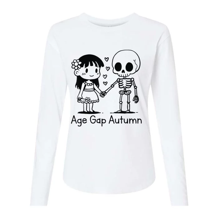 Age Gap Autumn Ghost Womens Cotton Relaxed Long Sleeve T-Shirt