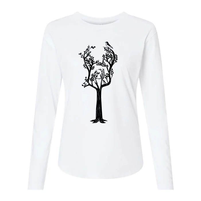 Acoustic Guitar Womens Cotton Relaxed Long Sleeve T-Shirt