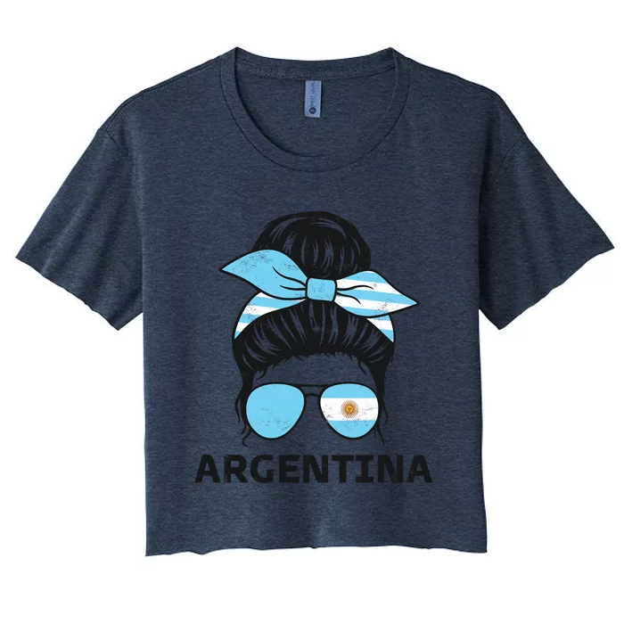 Argentinian Girl Argentina Girl Chica Argentine Women's Crop Top Tee