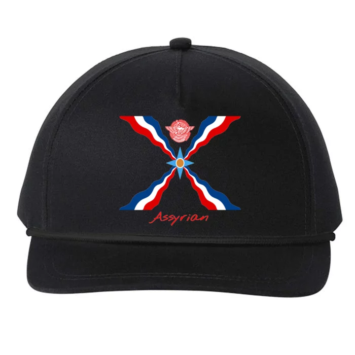 Assyria Gift Assyrian Flag Gift Assyrians Lamassu Gift Snapback Five-Panel Rope Hat