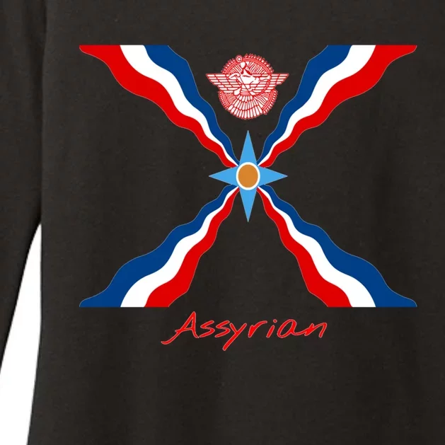 Assyria Gift Assyrian Flag Gift Assyrians Lamassu Gift Womens CVC Long Sleeve Shirt