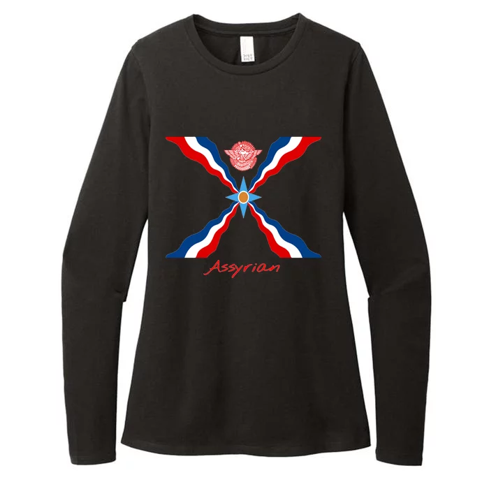 Assyria Gift Assyrian Flag Gift Assyrians Lamassu Gift Womens CVC Long Sleeve Shirt