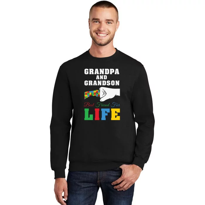 Autism Grandpa And Grandson Best Friend For Life Autism Awareness Sweatshirt