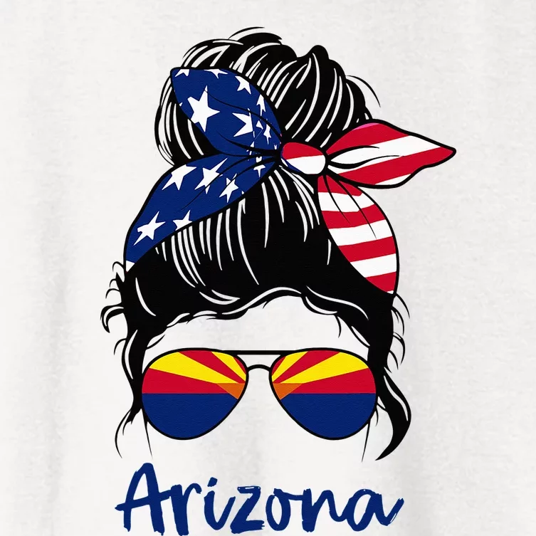 Arizona Girl Arizona Flag State Girlfriend Women's Crop Top Tee