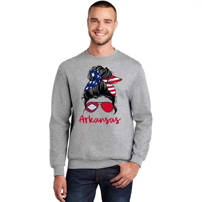 Arkansas Girl Arkansas Flag State Girlfriend Tall Sweatshirt