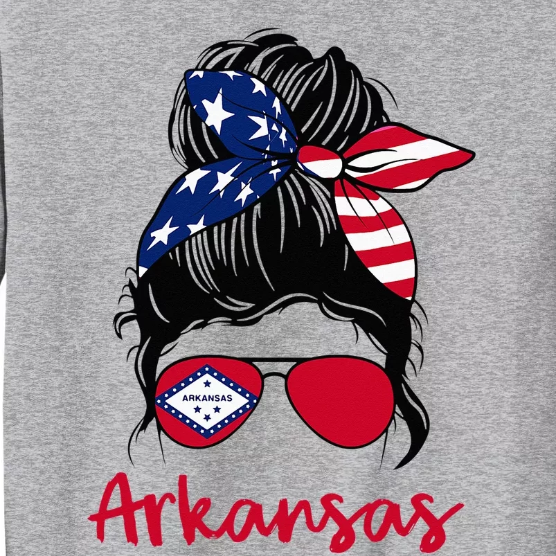 Arkansas Girl Arkansas Flag State Girlfriend Tall Sweatshirt