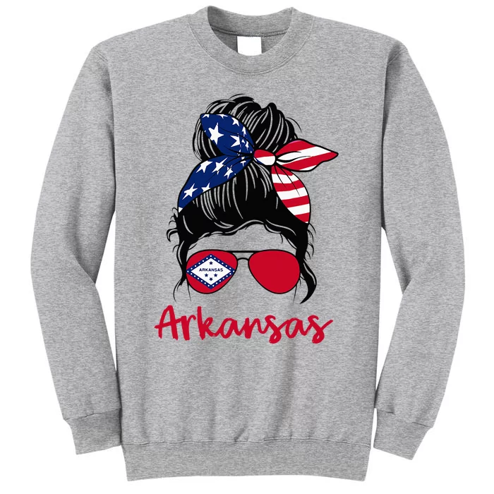 Arkansas Girl Arkansas Flag State Girlfriend Tall Sweatshirt