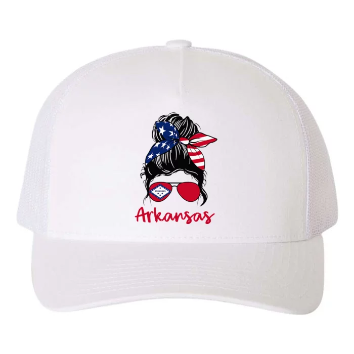 Arkansas Girl Arkansas Flag State Girlfriend Yupoong Adult 5-Panel Trucker Hat