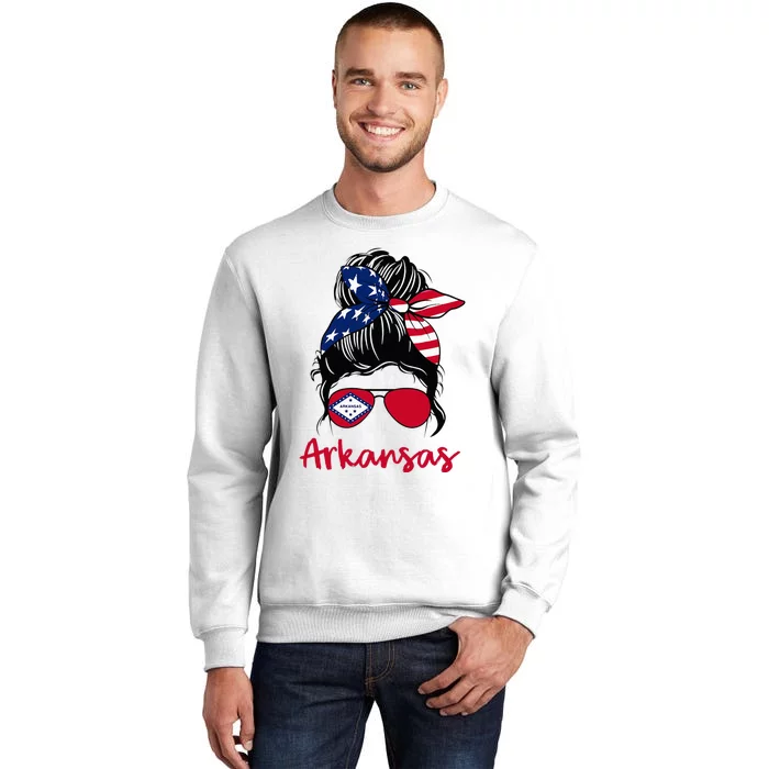 Arkansas Girl Arkansas Flag State Girlfriend Sweatshirt