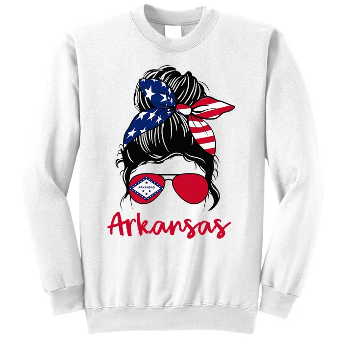 Arkansas Girl Arkansas Flag State Girlfriend Sweatshirt