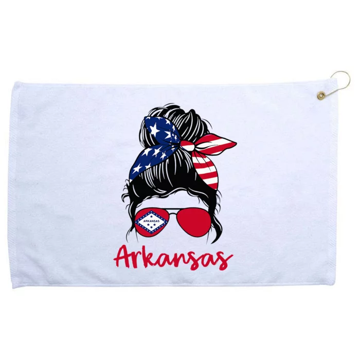 Arkansas Girl Arkansas Flag State Girlfriend Grommeted Golf Towel