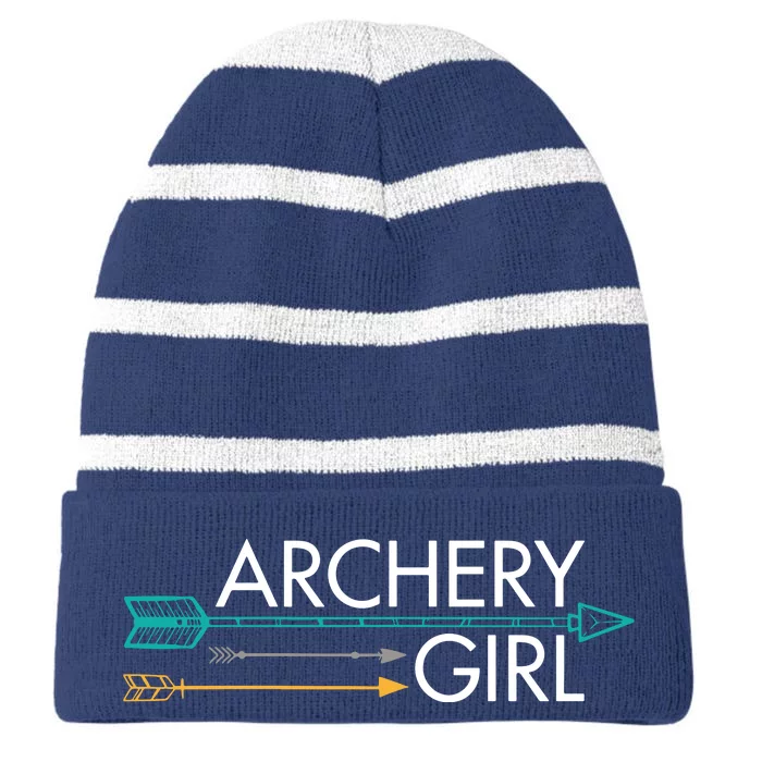 Archery Gift Striped Beanie with Solid Band