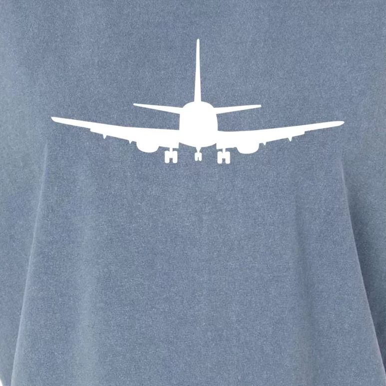 Airplane Gift Airplane Jet Gift Blue Small Garment-Dyed Women's Muscle Tee