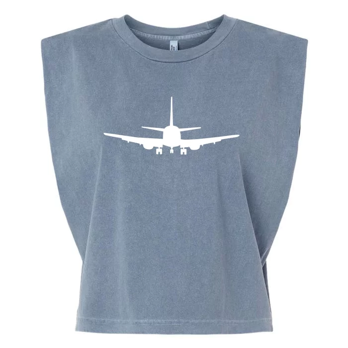 Airplane Gift Airplane Jet Gift Blue Small Garment-Dyed Women's Muscle Tee