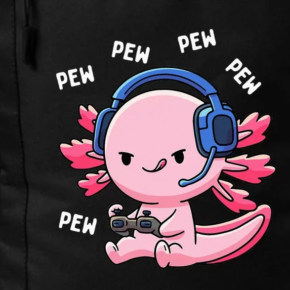 Axolotl Gaming Anime Video Game Pew Gamer Daily Commute Backpack