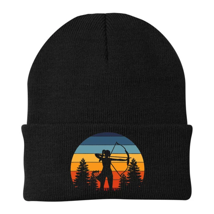 Archery Girl Archer Bow Knit Cap Winter Beanie