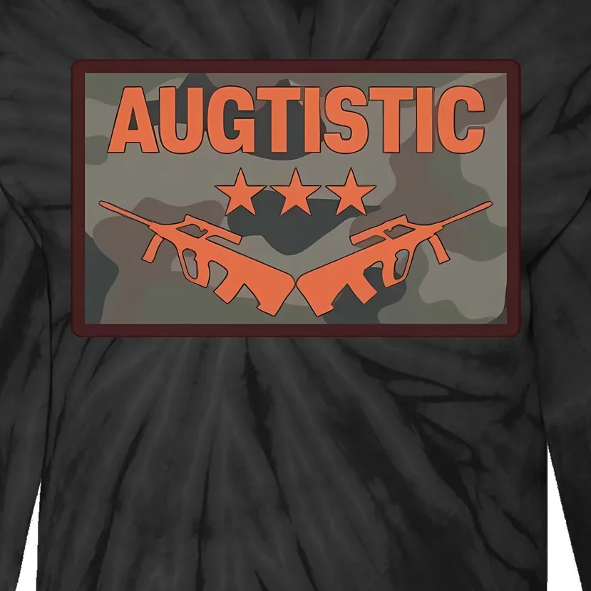 Augtistic Guns Tie-Dye Long Sleeve Shirt