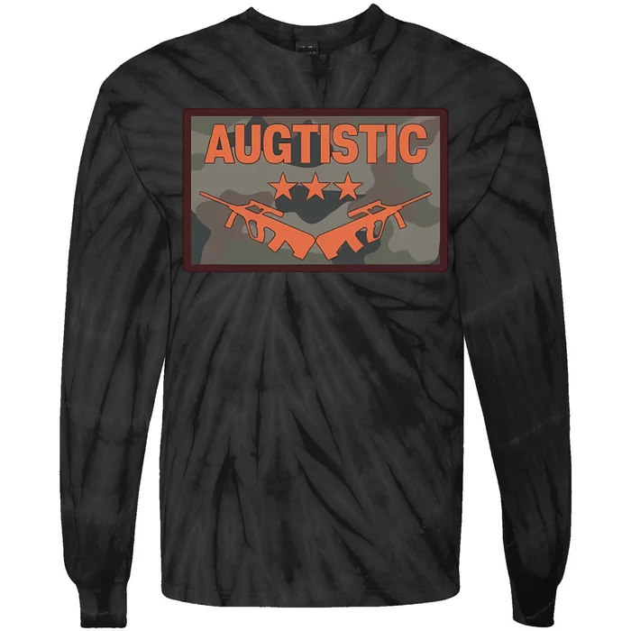 Augtistic Guns Tie-Dye Long Sleeve Shirt