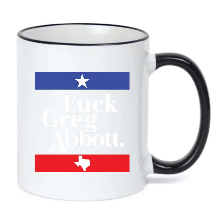 Fuck Greg Abbott Black Color Changing Mug