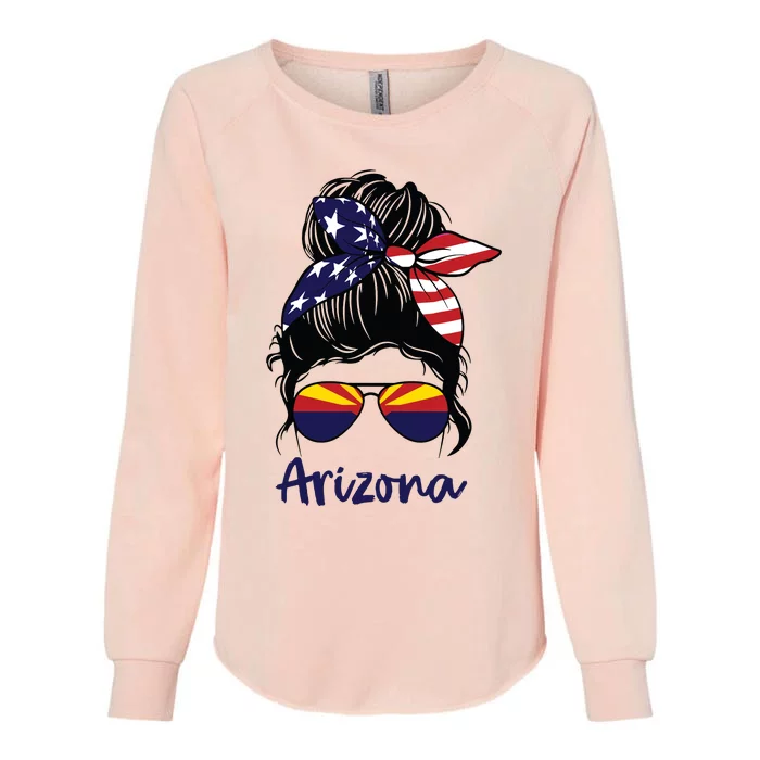 Arizona Girl Arizona Flag State Girlfriend Womens California Wash Sweatshirt