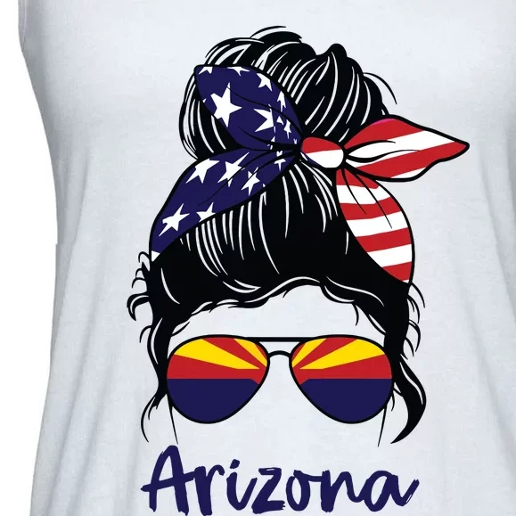 Arizona Girl Arizona Flag State Girlfriend Ladies Essential Flowy Tank