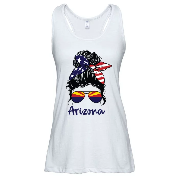 Arizona Girl Arizona Flag State Girlfriend Ladies Essential Flowy Tank