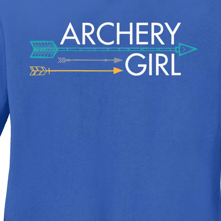 Archery Girl Ladies Long Sleeve Shirt