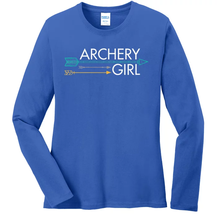 Archery Girl Ladies Long Sleeve Shirt