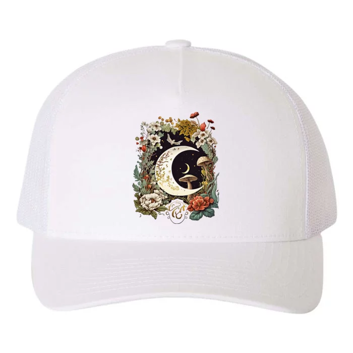 Aesthetic Goblincore And Dark Cottagecore Mushroom Yupoong Adult 5-Panel Trucker Hat