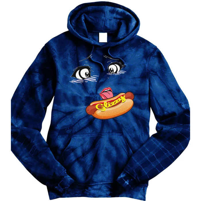 Anime Girl Ahegao Glizzy Hotdog Tie Dye Hoodie