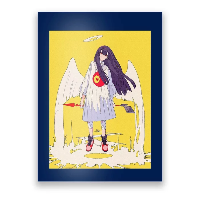 Anime Girl Angel Waifu Japanese Aesthetic Otaku Kawaii Poster