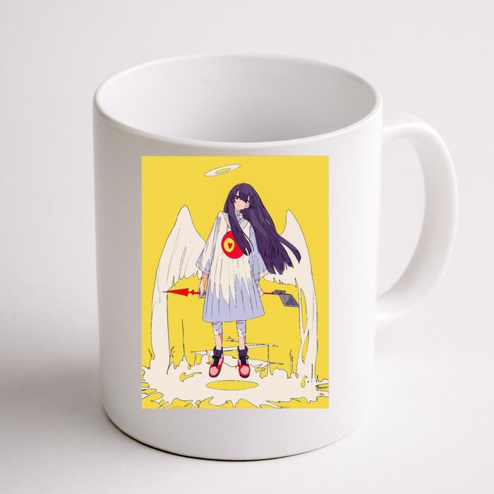 Anime Girl Angel Waifu Japanese Aesthetic Otaku Kawaii Front & Back Coffee Mug