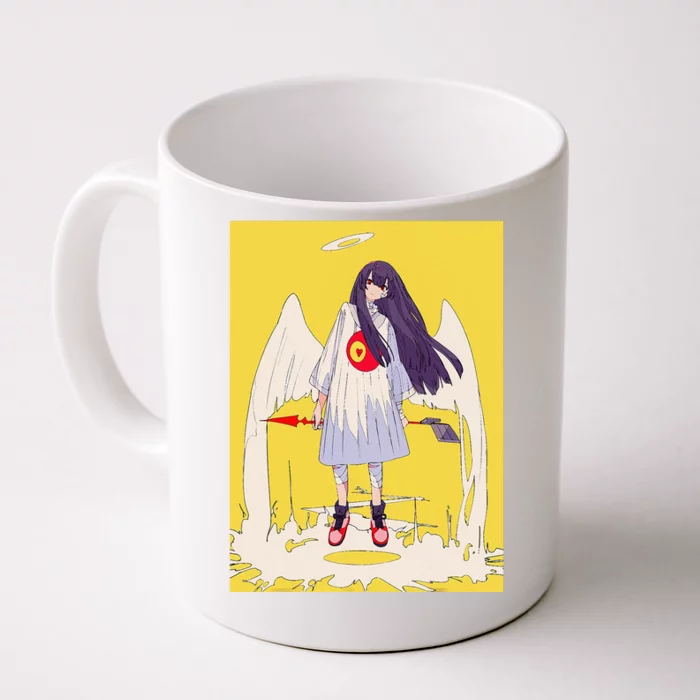 Anime Girl Angel Waifu Japanese Aesthetic Otaku Kawaii Front & Back Coffee Mug