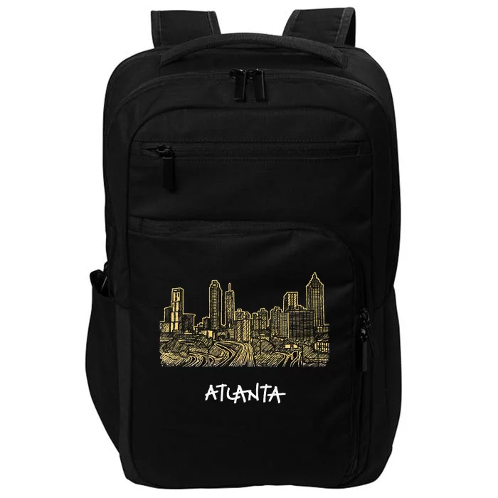 Atlanta Georgia Atl Peach State Skyline Panorama Impact Tech Backpack