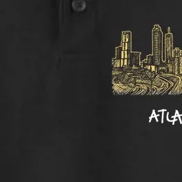 Atlanta Georgia Atl Peach State Skyline Panorama Dry Zone Grid Performance Polo