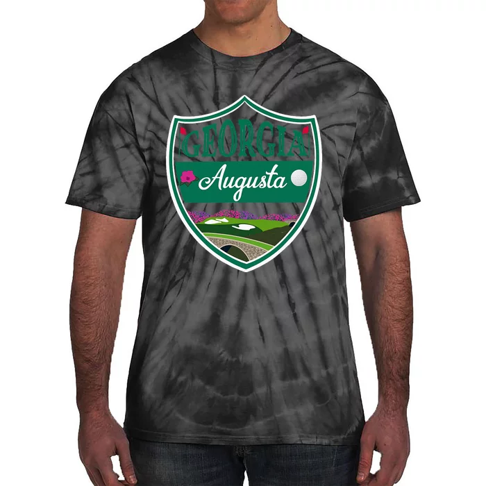 Augusta Georgia Azaleas and Golf Tie-Dye T-Shirt