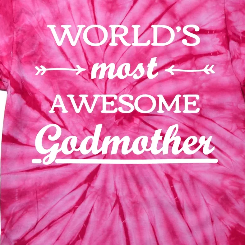 Awesome Godmother Tie-Dye T-Shirt