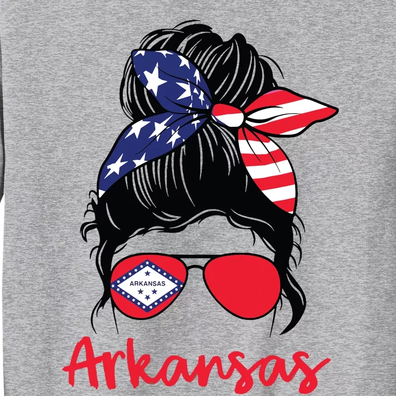 Arkansas Girl Arkansas Flag State Girlfriend Tall Sweatshirt