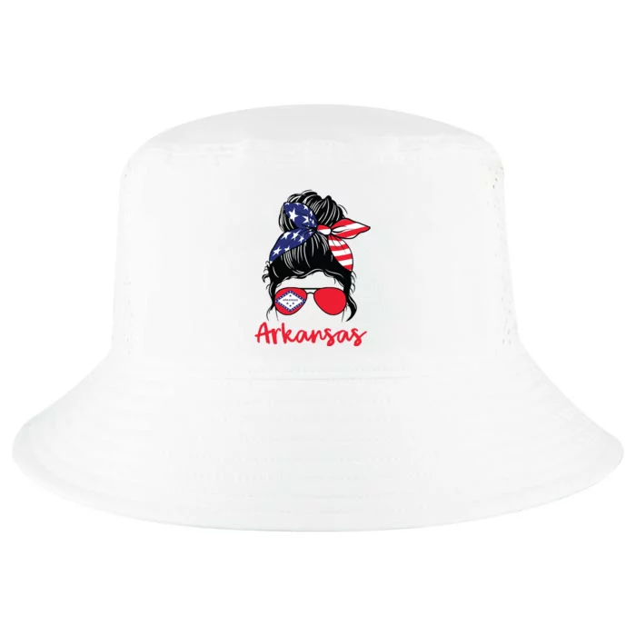 Arkansas Girl Arkansas Flag State Girlfriend Cool Comfort Performance Bucket Hat