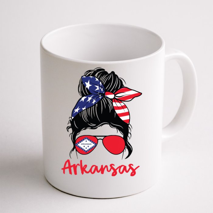 Arkansas Girl Arkansas Flag State Girlfriend Front & Back Coffee Mug